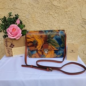 NWT Patricia Nash Leather Marigold Harvest Floral Purse Laurentina P664460